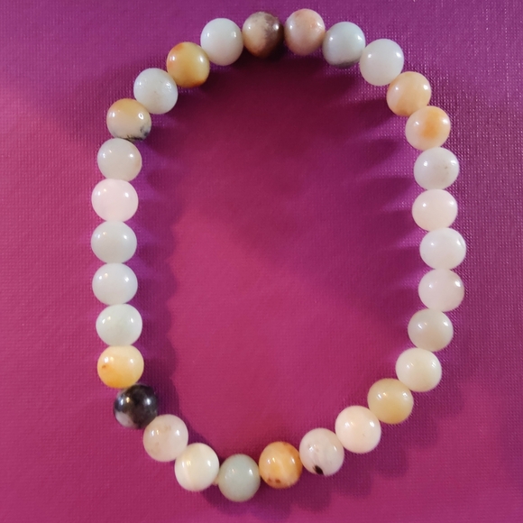 Handmade Amazonite 3 stackable bracelets - Picture 3 of 5